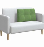 VidaXL Rugkussen Lichtgroen 80 x 24 x 50 cm Fluweel