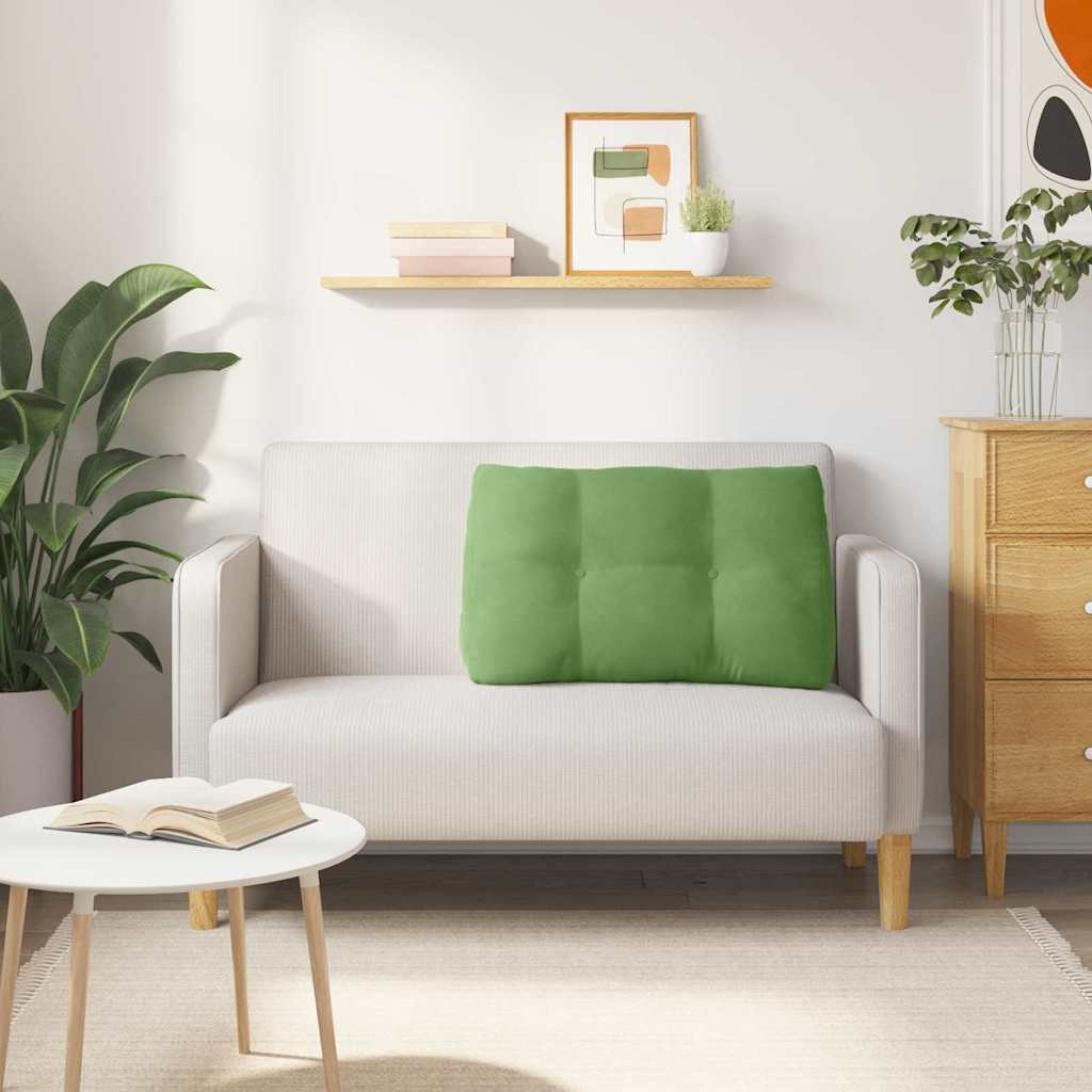 VidaXL Rugkussen Lichtgroen 80 x 24 x 50 cm Fluweel