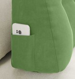 VidaXL Rugkussen Lichtgroen 80 x 24 x 50 cm Fluweel