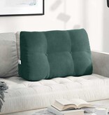 VidaXL Rugkussen Donkergroen 80 x 24 x 50 cm Fluweel