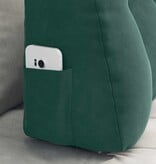 VidaXL Rugkussen Donkergroen 80 x 24 x 50 cm Fluweel