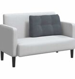 VidaXL Rugkussen Donkergrijs 80 x 24 x 50 cm Fluweel