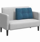 VidaXL Rugkussen Blauw 80 x 24 x 50 cm Fluweel