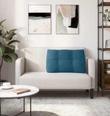 VidaXL Rugkussen Blauw 80 x 24 x 50 cm Fluweel