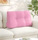 VidaXL Rugkussen Roze 80 x 24 x 50 cm Stof