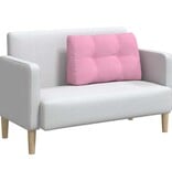 VidaXL Rugkussen Roze 80 x 24 x 50 cm Stof