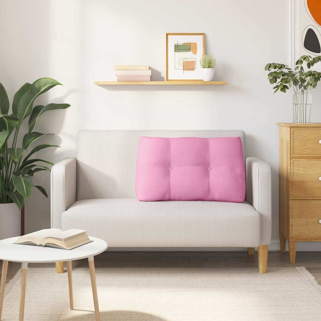 VidaXL Rugkussen Roze 80 x 24 x 50 cm Stof