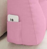 VidaXL Rugkussen Roze 80 x 24 x 50 cm Stof