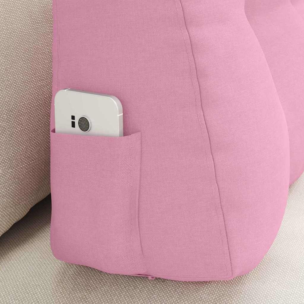 VidaXL Rugkussen Roze 80 x 24 x 50 cm Stof