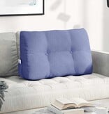 VidaXL Rugkussen Jeans Blauw 80 x 24 x 50 cm Stof
