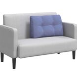 VidaXL Rugkussen Jeans Blauw 80 x 24 x 50 cm Stof