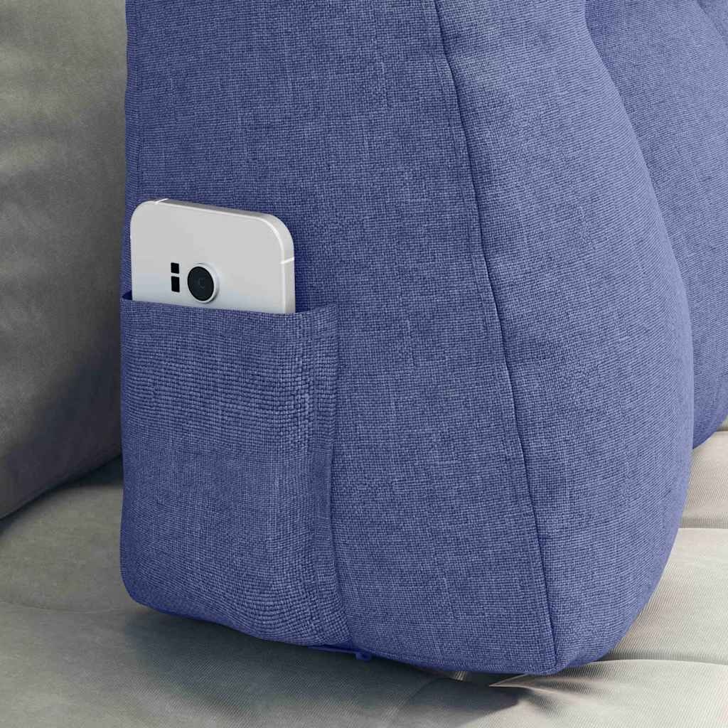 VidaXL Rugkussen Jeans Blauw 80 x 24 x 50 cm Stof