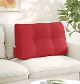 VidaXL Rugkussen Rood 80 x 24 x 50 cm Stof
