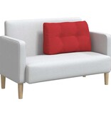 VidaXL Rugkussen Rood 80 x 24 x 50 cm Stof