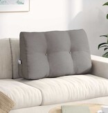VidaXL Rugkussen Taupe 80 x 24 x 50 cm Stof