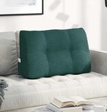 VidaXL Rugkussen Donkergroen 80 x 24 x 50 cm Stof