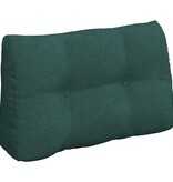 VidaXL Rugkussen Donkergroen 80 x 24 x 50 cm Stof