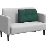 VidaXL Rugkussen Donkergroen 80 x 24 x 50 cm Stof