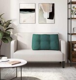 VidaXL Rugkussen Donkergroen 80 x 24 x 50 cm Stof