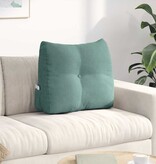 VidaXL Rugkussen Zeegroen 60 x 24 x 50 cm Fluweel