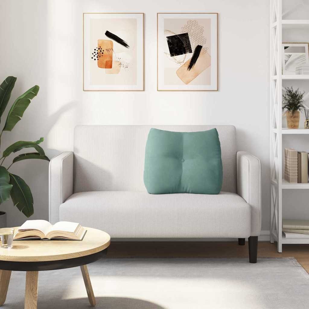 VidaXL Rugkussen Zeegroen 60 x 24 x 50 cm Fluweel