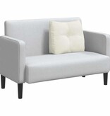 VidaXL Rugkussen Crème 60 x 24 x 50 cm Fluweel