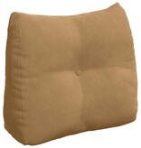 VidaXL Rugkussen Bruin 60 x 24 x 50 cm Fluweel