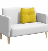 VidaXL Rugkussen Geel 60 x 24 x 50 cm Fluweel