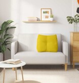 VidaXL Rugkussen Geel 60 x 24 x 50 cm Fluweel