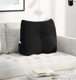 VidaXL Rugkussen Zwart 60 x 24 x 50 cm Fluweel