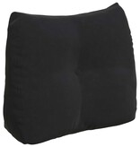 VidaXL Rugkussen Zwart 60 x 24 x 50 cm Fluweel