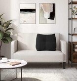 VidaXL Rugkussen Zwart 60 x 24 x 50 cm Fluweel