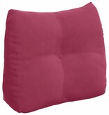 VidaXL Rugkussen Wijnrood 60 x 24 x 50 cm Fluweel