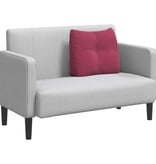 VidaXL Rugkussen Wijnrood 60 x 24 x 50 cm Fluweel