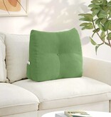 VidaXL Rugkussen Lichtgroen 60 x 24 x 50 cm Fluweel