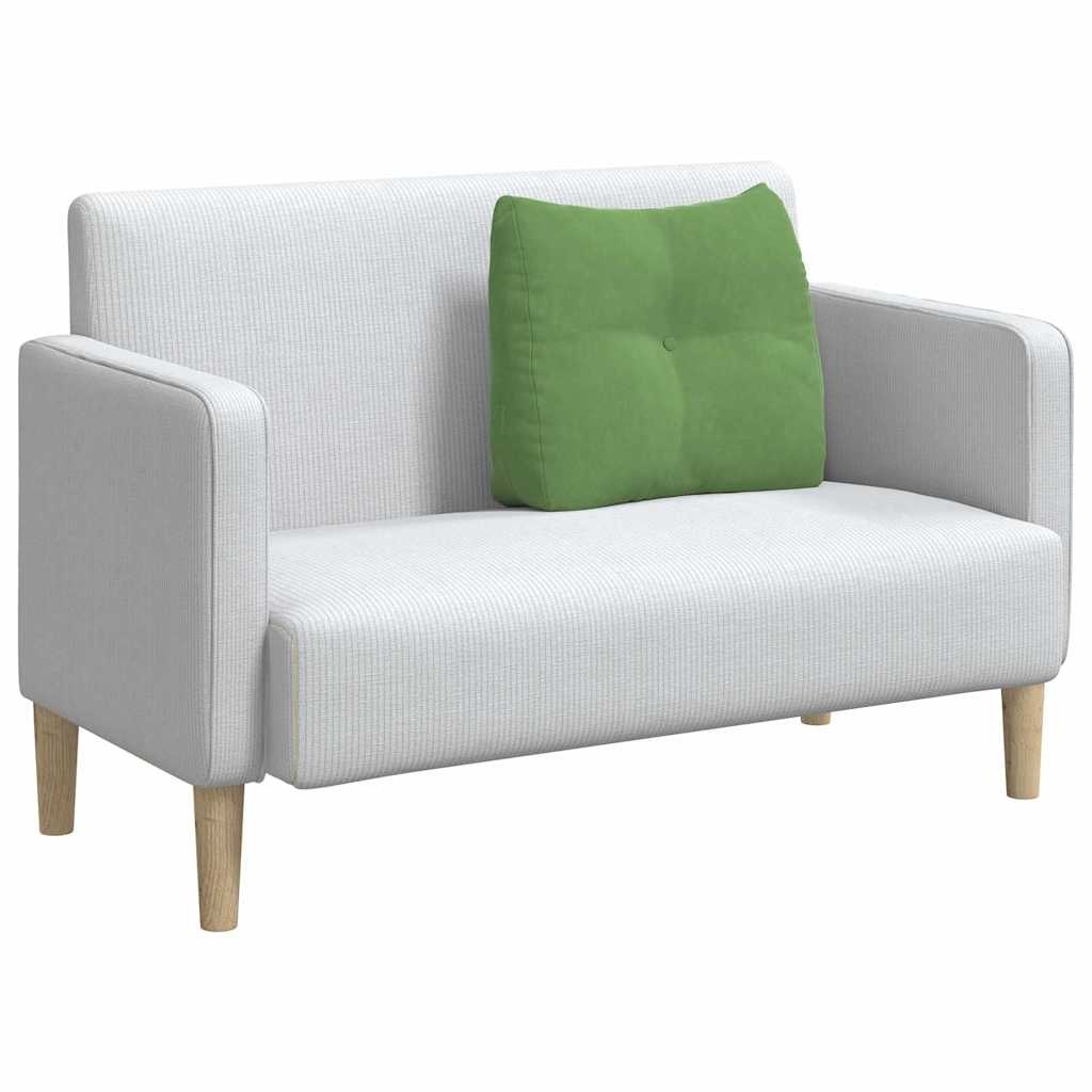 VidaXL Rugkussen Lichtgroen 60 x 24 x 50 cm Fluweel