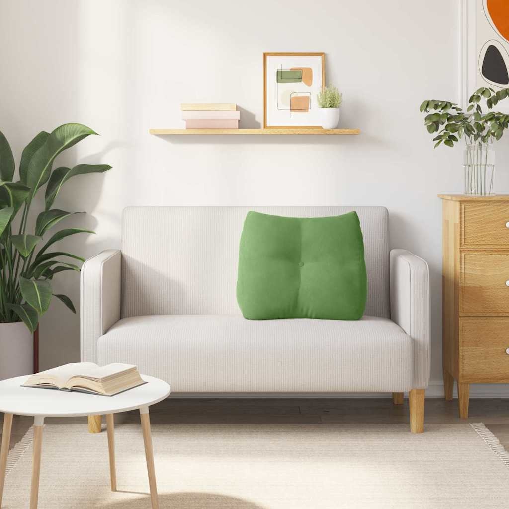 VidaXL Rugkussen Lichtgroen 60 x 24 x 50 cm Fluweel