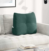 VidaXL Rugkussen Donkergroen 60 x 24 x 50 cm Fluweel
