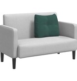 VidaXL Rugkussen Donkergroen 60 x 24 x 50 cm Fluweel