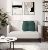 VidaXL Rugkussen Donkergroen 60 x 24 x 50 cm Fluweel