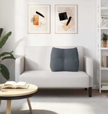 VidaXL Rugkussen Donkergrijs 60 x 24 x 50 cm Fluweel