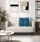 VidaXL Rugkussen Blauw 60 x 24 x 50 cm Fluweel