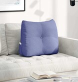 VidaXL Rugkussen Jeans Blauw 60 x 24 x 50 cm Stof