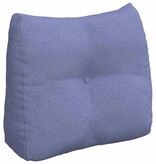 VidaXL Rugkussen Jeans Blauw 60 x 24 x 50 cm Stof