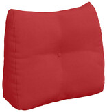 VidaXL Rugkussen Rood 60 x 24 x 50 cm Stof