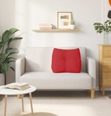 VidaXL Rugkussen Rood 60 x 24 x 50 cm Stof