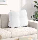 VidaXL Rugkussen Wit 60 x 24 x 50 cm Stof