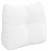 VidaXL Rugkussen Wit 60 x 24 x 50 cm Stof