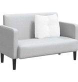 VidaXL Rugkussen Wit 60 x 24 x 50 cm Stof