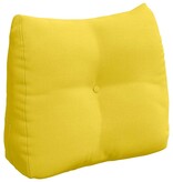 VidaXL Rugkussen Lichtgeel 60 x 24 x 50 cm Stof